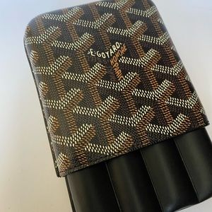 Goyard Cigar Case Sleeve Goyardine holder bag